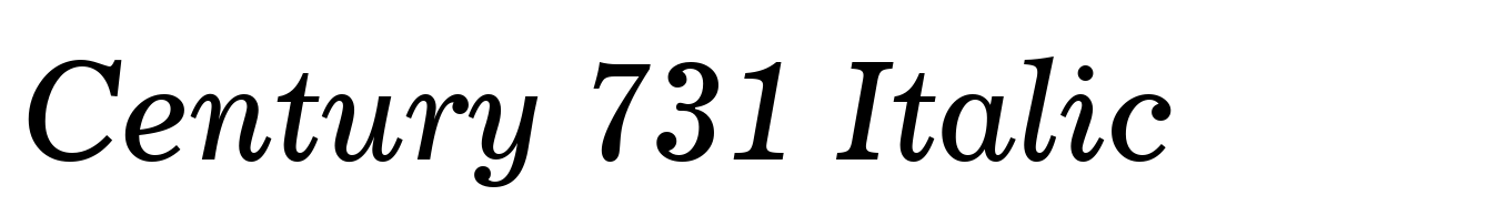 Century 731 Italic